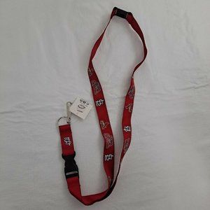 St Louis Cardinals Lanyard ¾ Inch Red